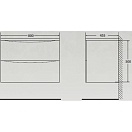 Тумба под раковину BelBagno ACQUA 80 подвесная Bianco Lucido ACQUA-800-2C-SO-BL