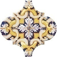 Керамическая плитка Kerama Marazzi Арабески Майолика OP/A159/65000 орнамент декор 6,5x6,5