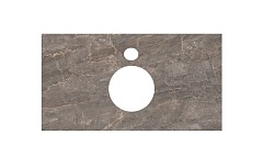 Столешница для накладных раковин Kerama Marazzi PLAZA 80 Парнас пепельный лаппаированный PL1.VT280\80
