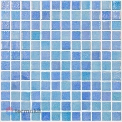 Мозаика Стеклянная Vidrepur Shell Mix Blue 551/552 (на сетке) 31,7x31,7