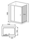 Душевой уголок RGW Classic CL-45 150х70х185 04094557-11 Хром