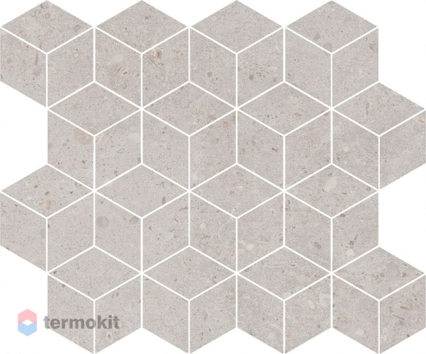 Керамическая плитка Kerama Marazzi Риккарди T017/14053 декор мозаичный серый светлый матовый 45x37,5