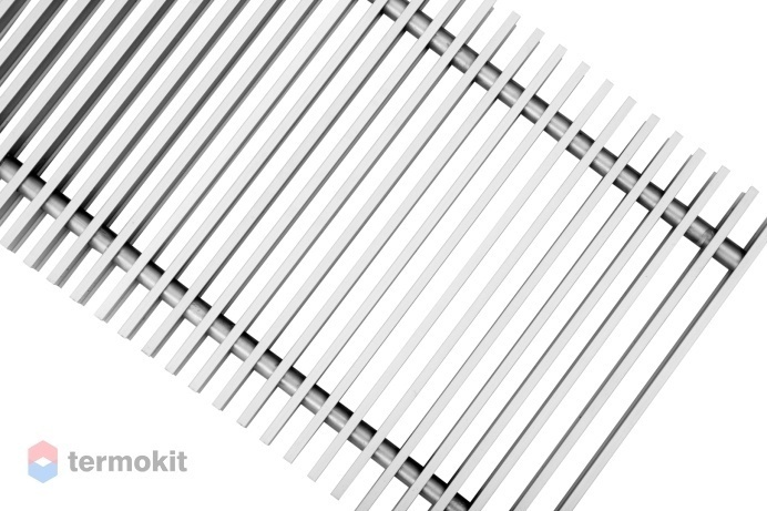 Декоративная решетка Techno 150х3600/С Алюминиевая Серебряная