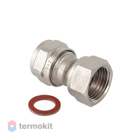 Фитинг обжимной с накидной гайкой Valtec 16 х 1/2"