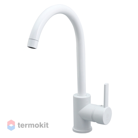 Смеситель для кухни Orange OneLife белый P04-001w