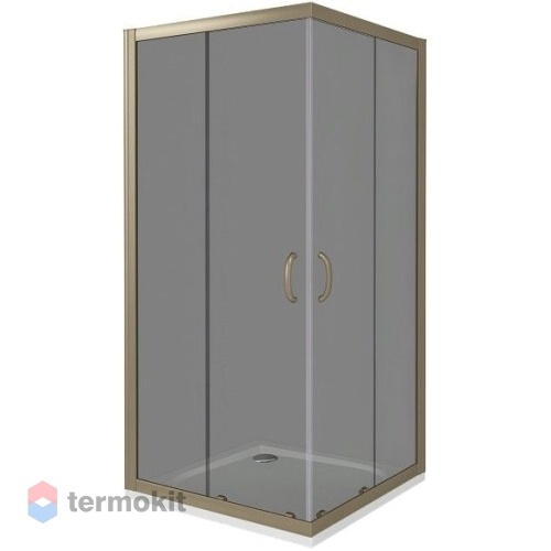 Душевой уголок Good Door Jazze 1850х900х900 (тонированное стекло) Бронза ДЖ00040