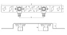 Монтажный блок для скрытого монтажа короткого Rehau 75/150