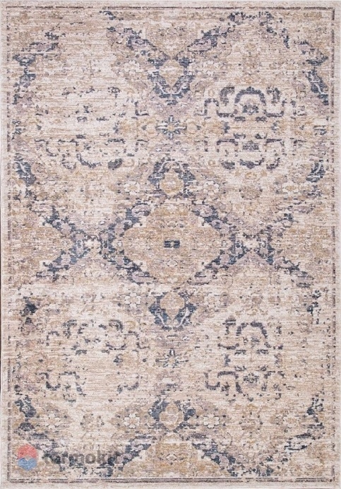 Ковёр Algan Zeus 120x200 прямоугольный кремовый/синий 08470A