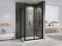 Душевой уголок ABBER Sonnenstrand 1950x1200x800 черный матовый AG07120B-S80B