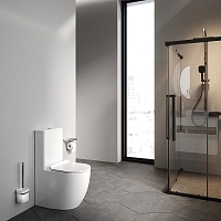 Унитаз напольный AM.PM Like безободковый с бачком с сиденьем микролифт C808600SC