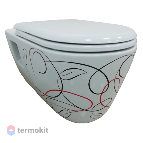 Унитаз подвесной CREAVIT Patera с сиденьем TP328.001Z0+KC0103.03.0000E