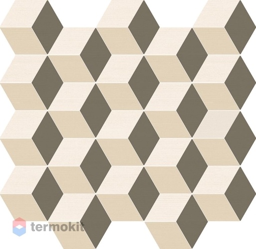Керамическая плитка Италон Element Элемент Силк Кубе Ворм (600110000785) мозаика 30,5х33