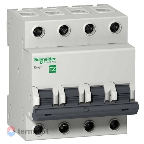Автоматический выключатель Schneider Electric EASY 9 4П 40А С 4,5кА 400В EZ9F34440