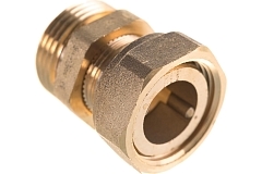 Elsen Сгон американка прямой НВ 3/4", 3/4" латунь с плоским уплотнением