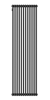 Стальной трубчатый радиатор Kohr Heim 2180/12 секций с боковым подключением 3/4 черный
