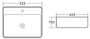 Раковина накладная Belbagno BB1367