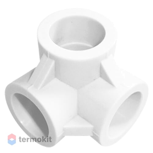 TEBO Тройник двухплоскостной 25 мм