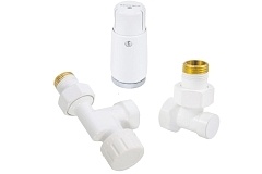 Schlosser Комплект аксиальный белый DN15 GZ 1/2 x GW 1/2 с головкой Мини M30x1,5
