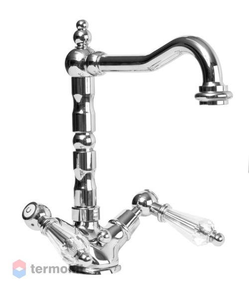 Смеситель для раковины Cezares Diamond хром, ручка Swarovski DIAMOND-LS2-01-Sw
