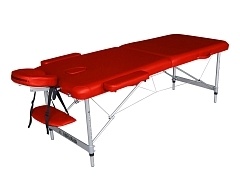 Массажный стол DFC NIRVANA Elegant OPTIMA 186х60х4 см, алюм. ножки, цвет красный TS2010_R