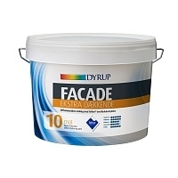 Dyrup Facade Ekstra Daekkende 10, Экстра прочная фасадная краска с тефлоном, создающая грязе- и водоотталкивающее покрытие, База C, 2,25л 