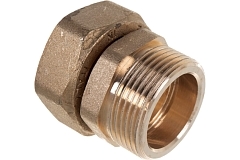 Elsen Сгон американка прямой НВ 1", 1" латунь с плоским уплотнением