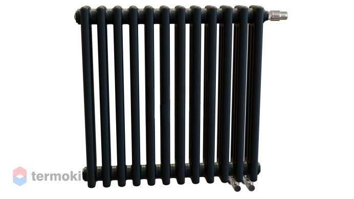 Стальной трубчатый радиатор Zehnder Completto 3057/26 с нижним подключением цвет Черный матовый