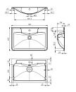 Раковина мебельная BelBagno Albano 70 BB700/455-LV-MR-ALR