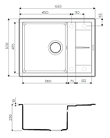 Мойка для кухни Omoikiri Sumi 65-BL 4993670