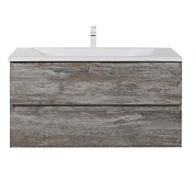 Тумба под раковину Cezares MOLVENO 100 подвесная Legno Grigio MOLVENO-100-2C-SO-LG