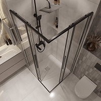 Душевой уголок Niagara Nova 1950x800x800 черный матовый NG-6822-34BLACK