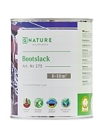 GNature 275, Bootslack Высокоэластичный, универсальный глянцевый яхтный лак, бесцветный 0,375 л