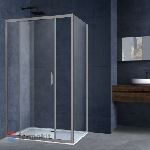 Душевой уголок Vincea Alpha 1950x1200x900 вороненая сталь VSR-3AL9012CLGM