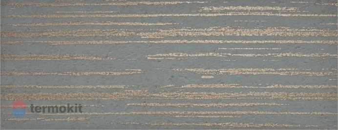 Керамическая плитка La Platera Goldstone Teal Lines настенная 35x90