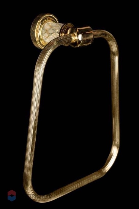 Кольцо для полотенец Boheme Murano Cristal золото 10905-CRST-G