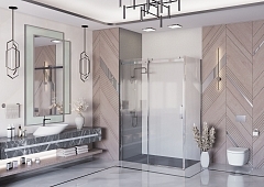 Душевой уголок Ambassador Benefit 2000x1600x800 хром 19021105HX-80HX