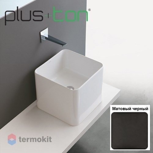Раковина Ceramica Althea Kuadro 40 черный матовый PKU+#09