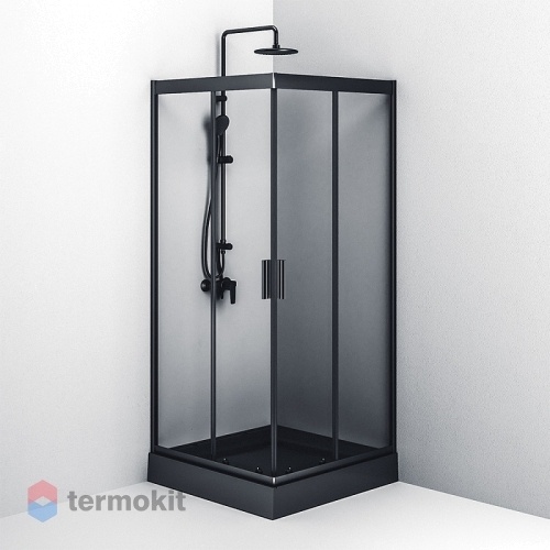 Душевой уголок AM.PM Gem 2000x900x900 черный матовый W90G-403-090BT