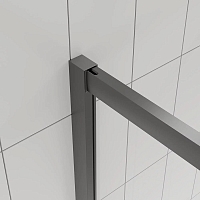 Душевой уголок Veconi Evo 300 GR 1950x1100x800 (тонированное матовое стекло) графит брашированный E3-GR-11080-12-C9