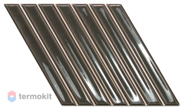 Керамическая плитка Wow Spike Bars A Ebony настенная 15x25,9
