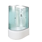 Душевая кабина Deto L 120x80 Хром (рифленое стекло) L 920 R N без крыши