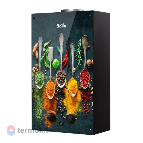 Водонагреватель газовый настенный проточный Ballu GWH 10 Fiery Glass Curry