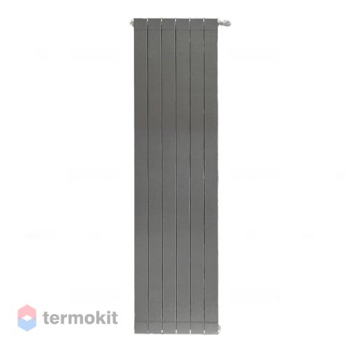 Секционный алюминиевый радиатор STOUT Sebino 1800 \ 06 секций \ с боковым подключением черный