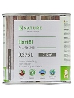 GNature 245, Hartöl Натуральная краска для внутренних работ, на основе природных масел, смол и воска, для всех типов деревянных поверхностей 0,375 л