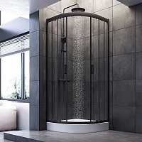 Душевой уголок AM.PM Gem 2000x800x800 черный матовый W90G-401-080BT