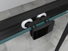 Душевой уголок ABBER Schwarzer Diamant 1950x1700x500 черный матовый AG30170BH-S50B-S50B