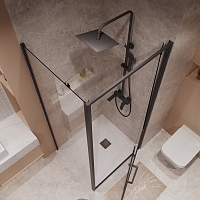 Душевой уголок Niagara Nova 1950x900x800 черный матовый NG-85-8AB-A90B-34