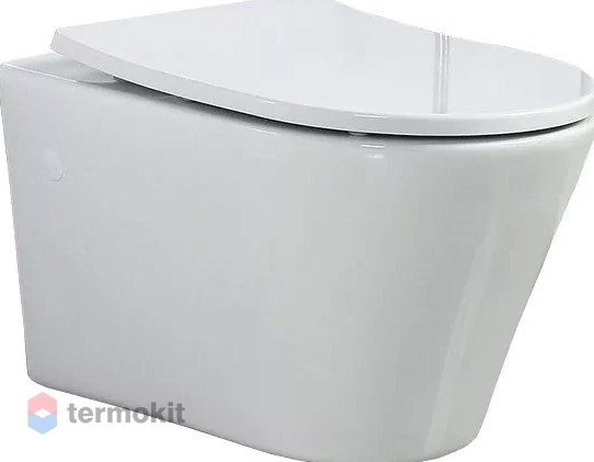 Унитаз подвесной BelBagno Flay-R с сиденьем микролифт BB506CH+BB209SC