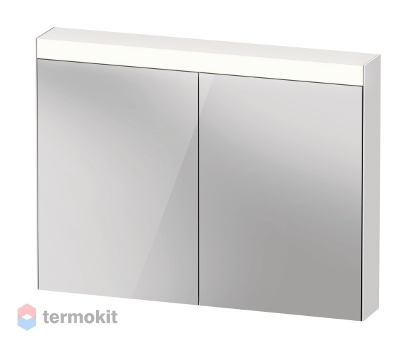 Зеркальный шкаф Duravit Light & Mirrors 100 с подсветкой белый глянец LM782200000