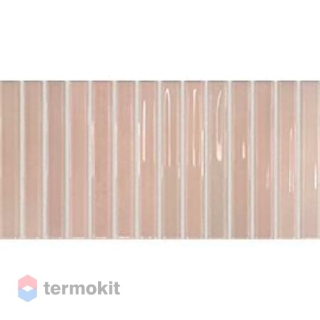 Керамическая плитка DNA Tiles Flash Bars Blush настенная 12,5х25